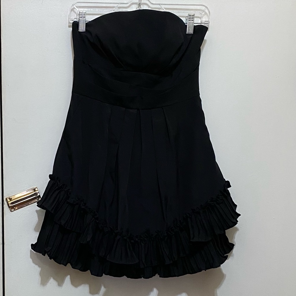 BCBGeneration Ruffle little black dress, size 4